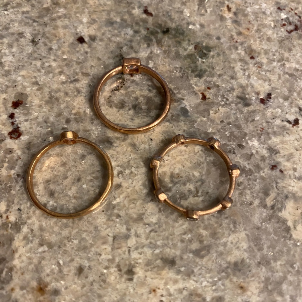 Kate Spade set of 3 stackable rings - Picture 6 of 8